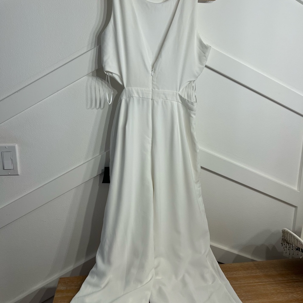 Lulu's Elegant White Jumpsuit - Picture 2 of 4